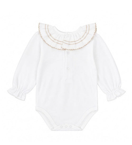 Body cuello volante camel