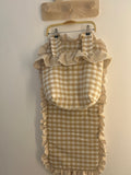 Colchoneta + bolso beige