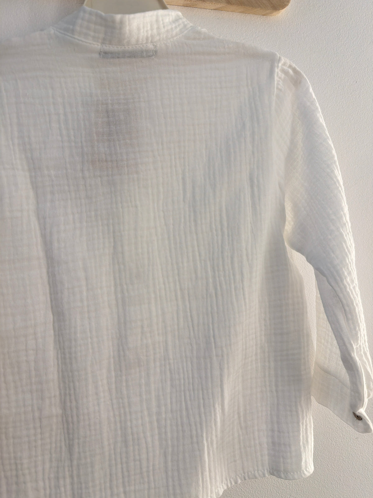 Camisa bambula blanca calamaro 5039