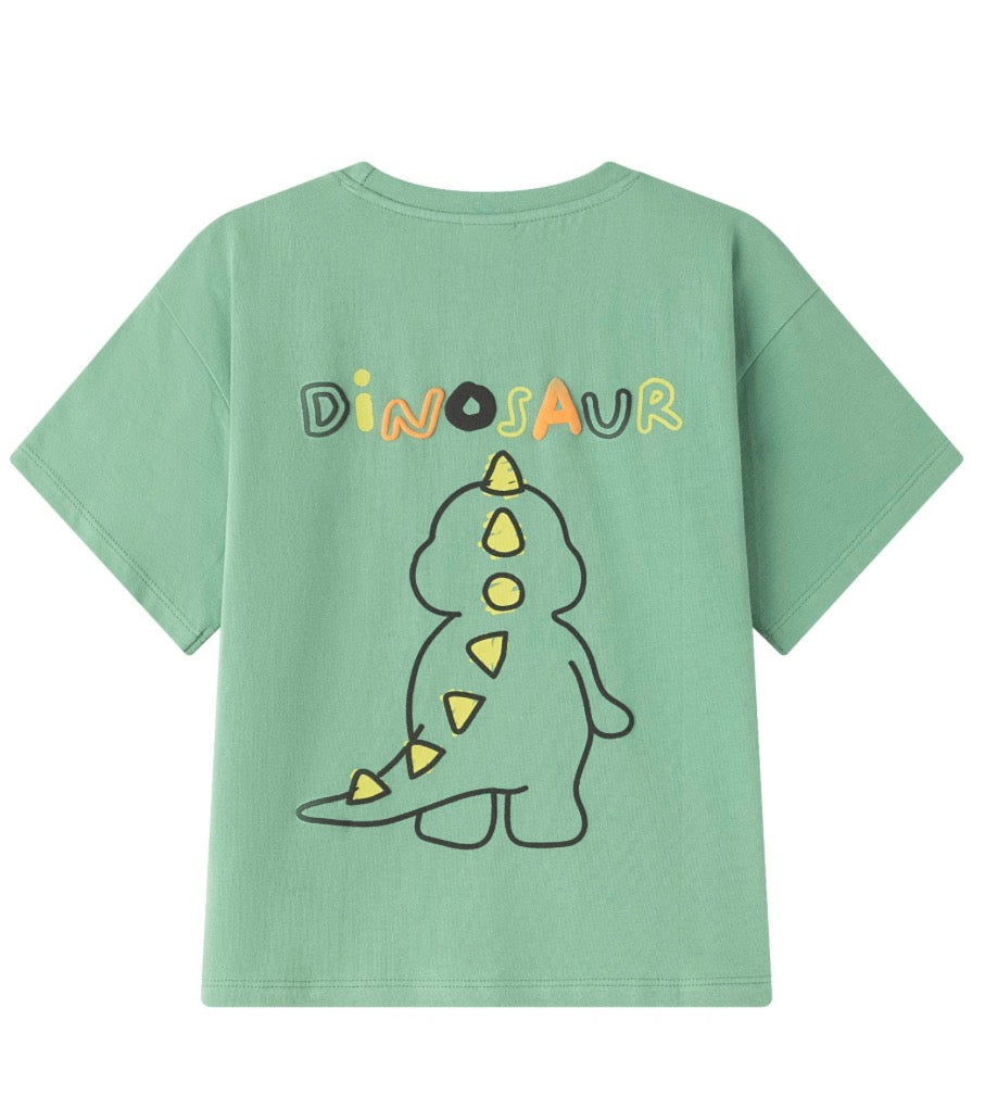 Camiseta dinosaurio verde