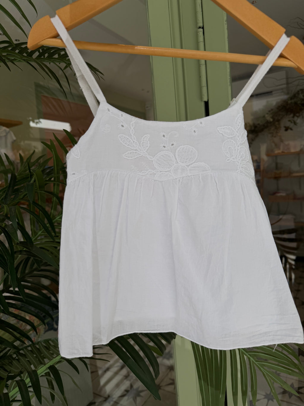 Camisa tiranta blanca regulable