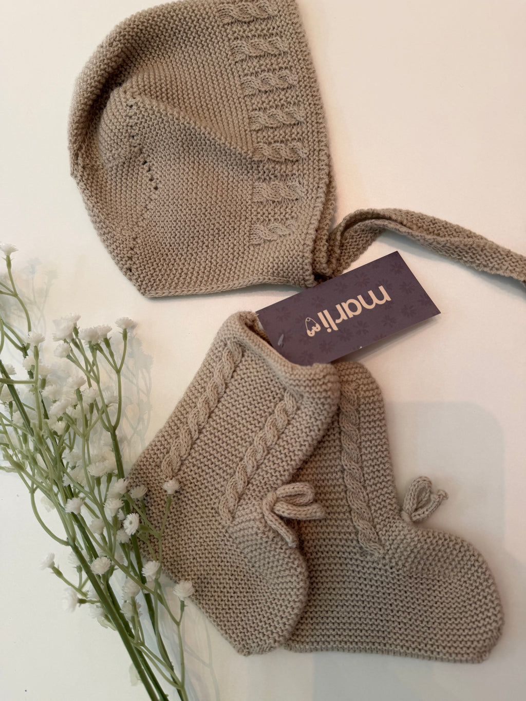 Capota unisex lana camel