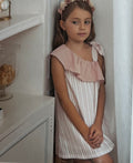 Vestido rayas rosas