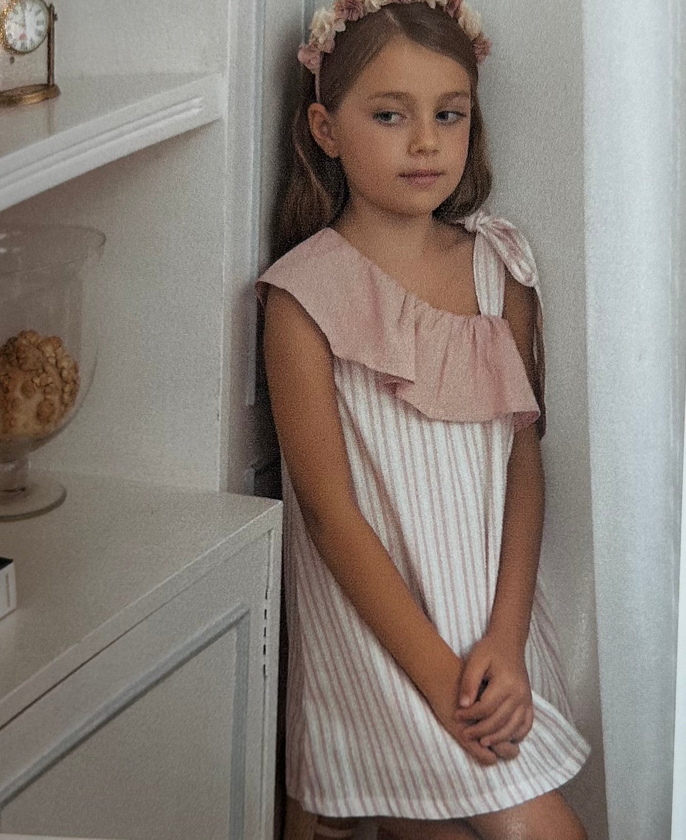 Vestido rayas rosas