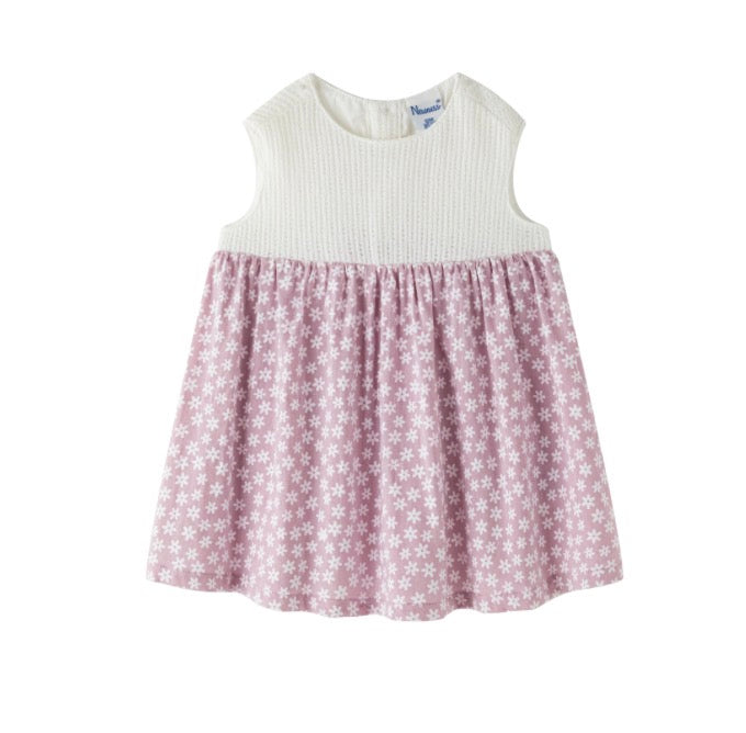Vestido florecitas malva