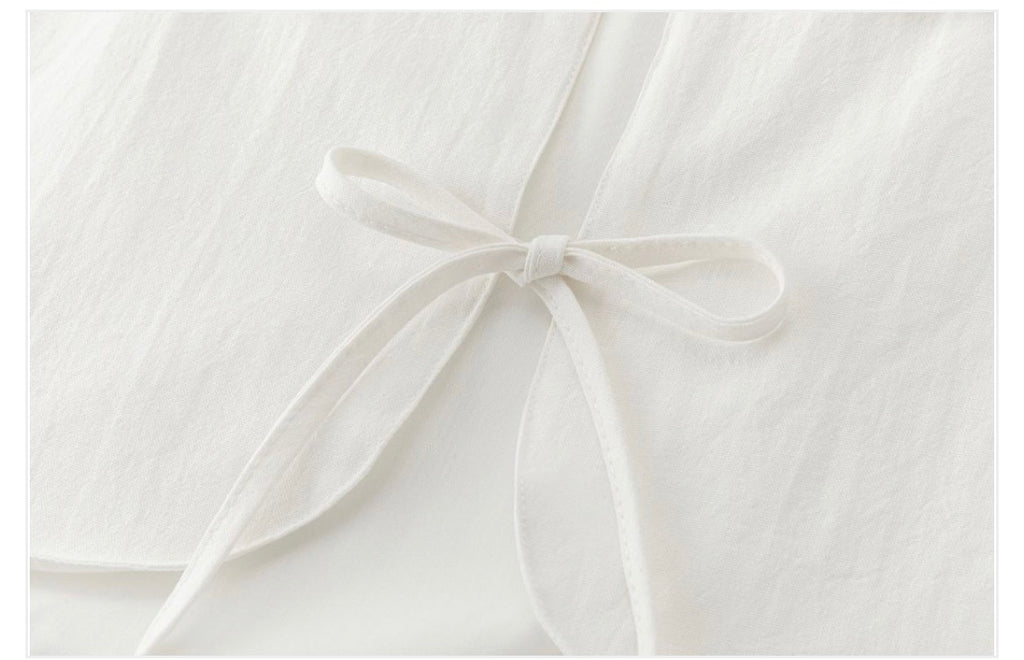 Blusa blanca lazo