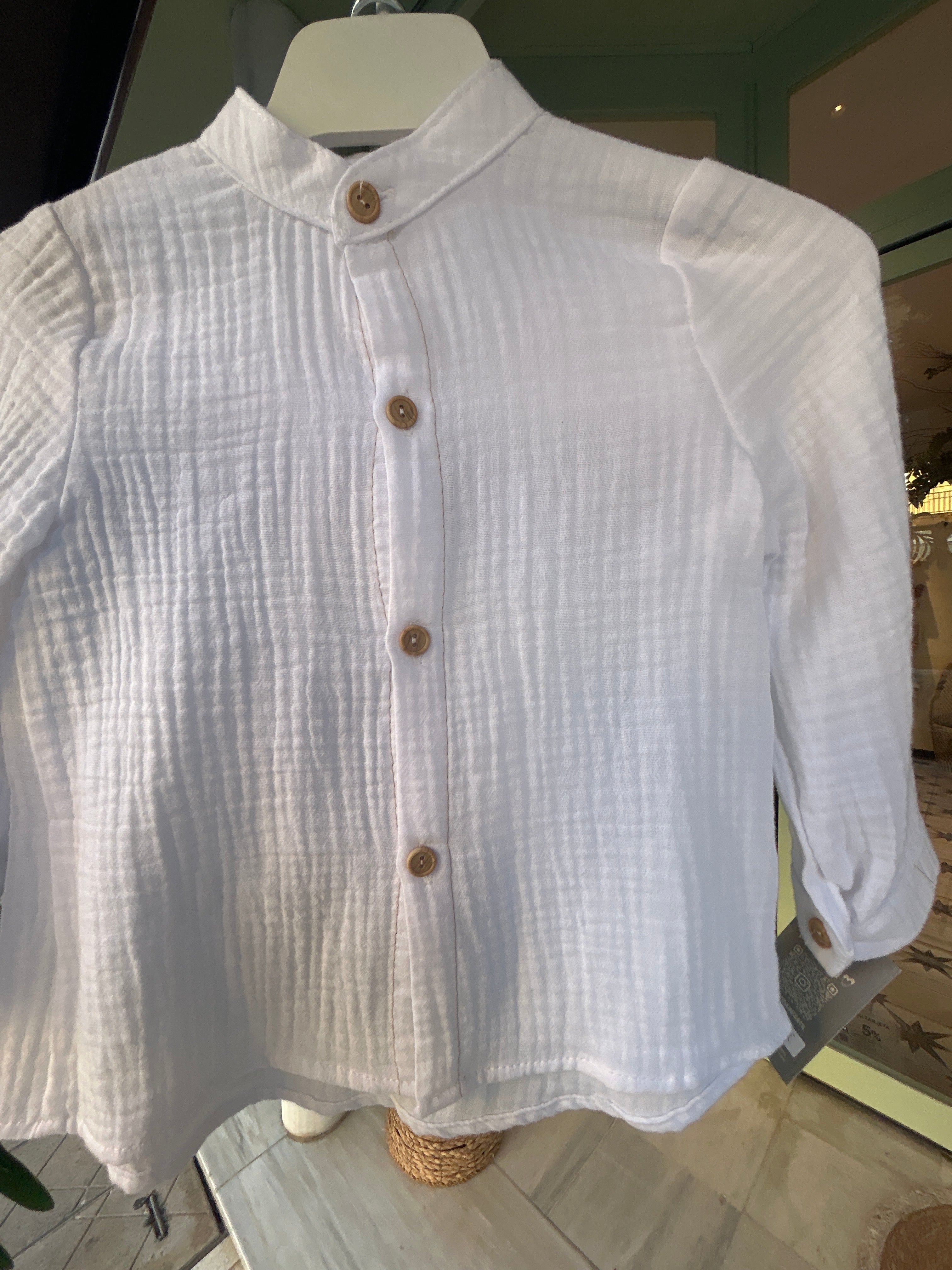 Conjunto rayas verdes y blancas