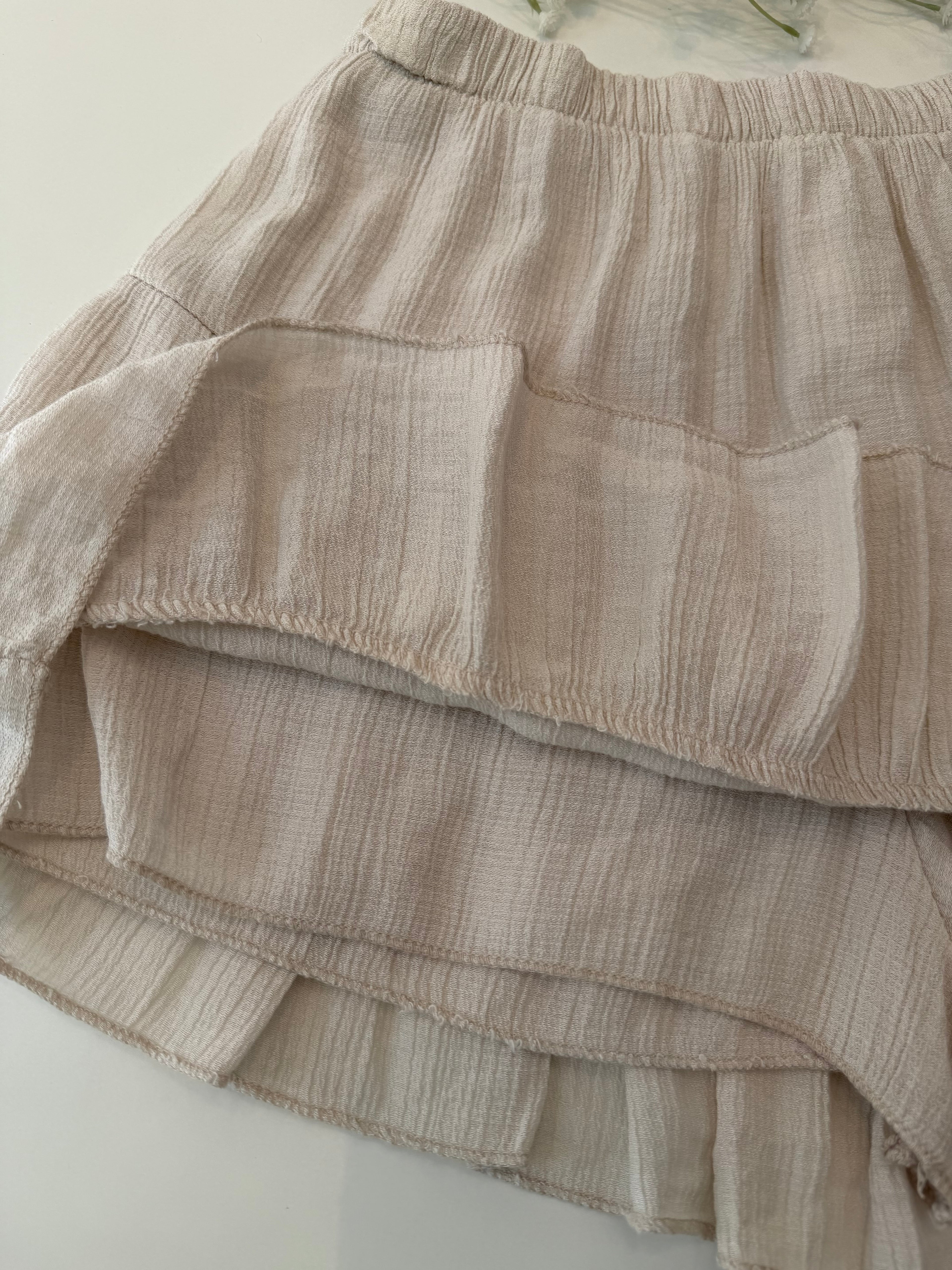 Falda pantalón tachuela camel