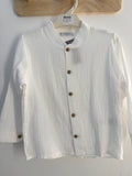 Camisa bambula blanca calamaro 5039