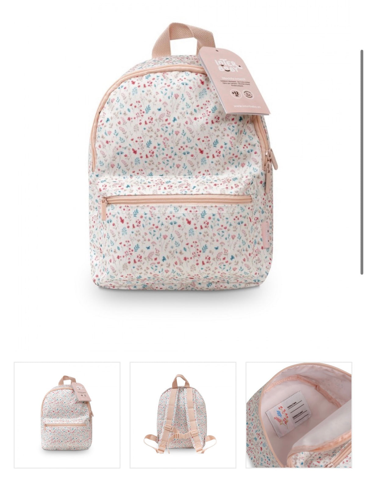 Mochila infantil flores