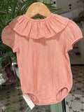 Pelele bambula naranja/coral
