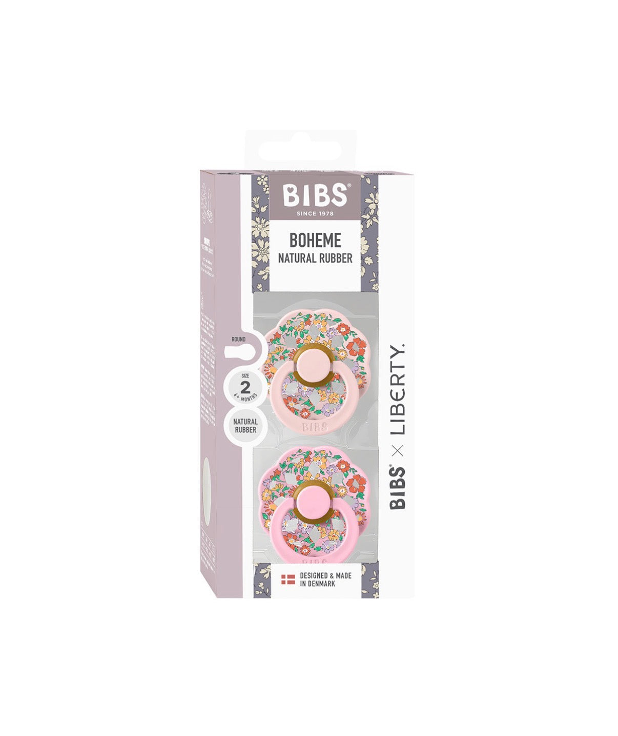 2 Chupetes BIBS Boheme x Liberty Oscar Meadow Blossom Mix