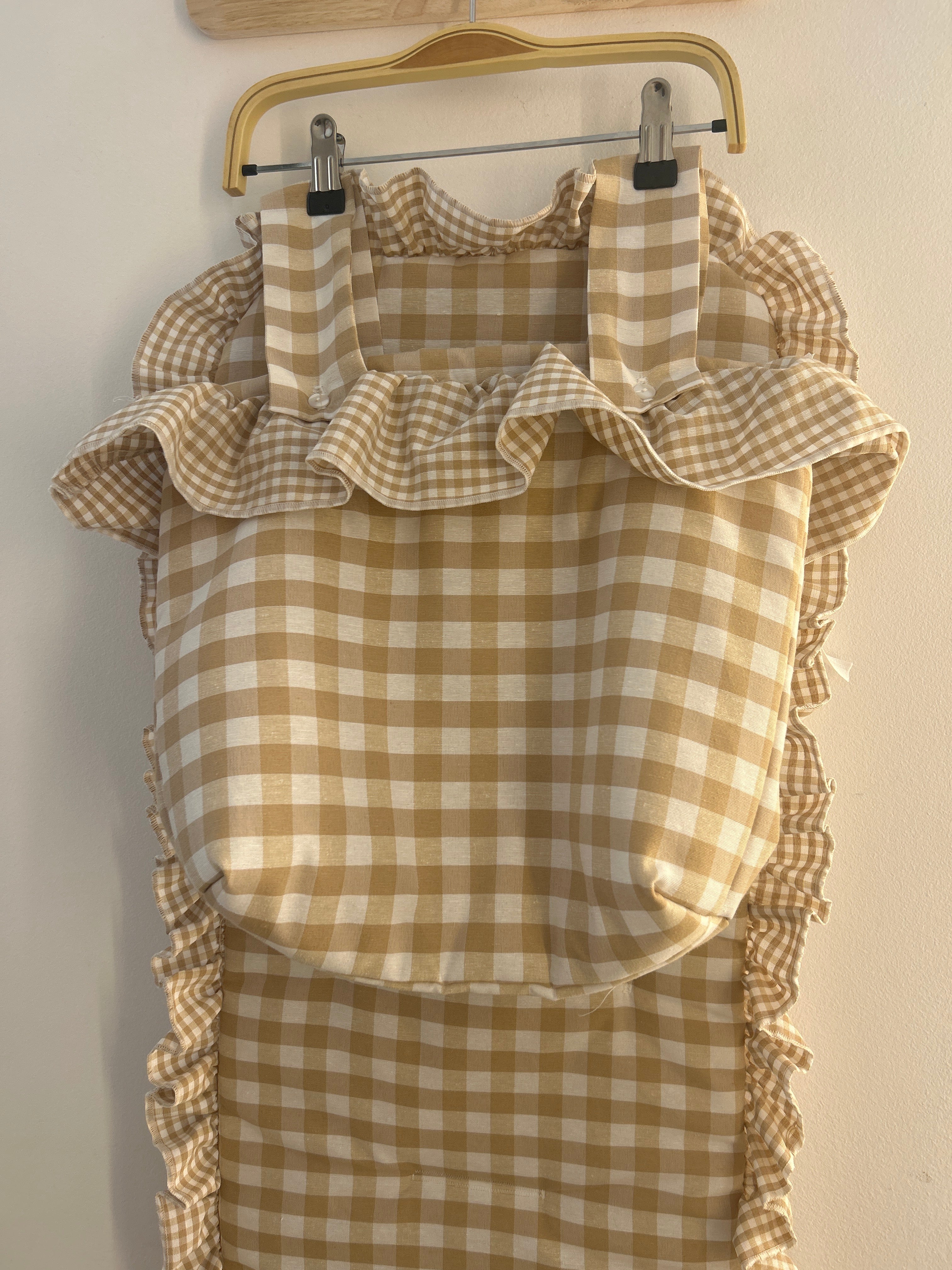Colchoneta + bolso beige