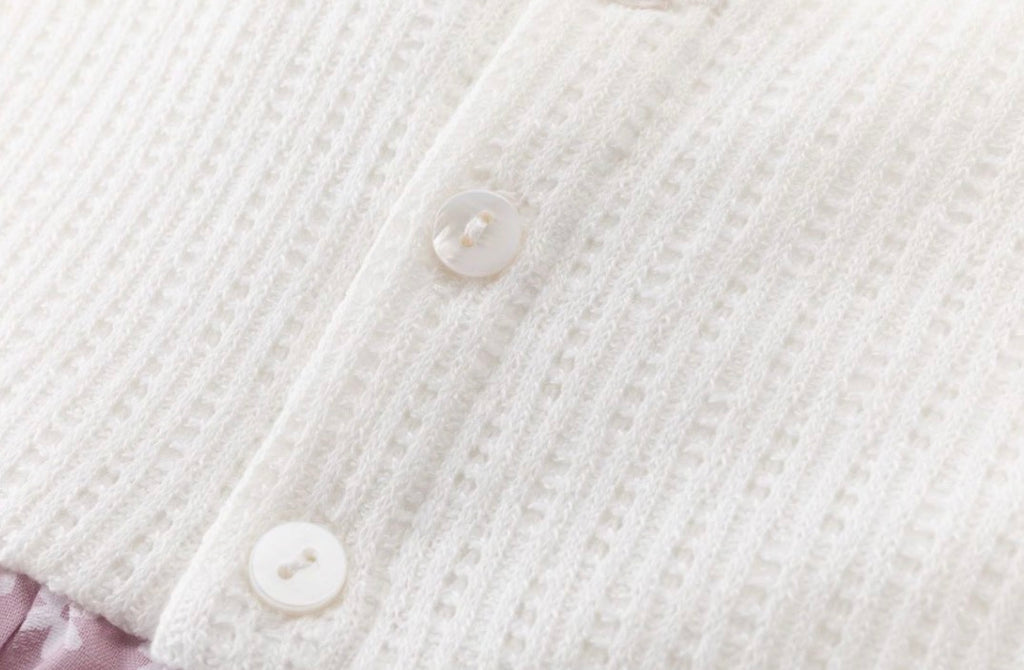 Vestido florecitas malva