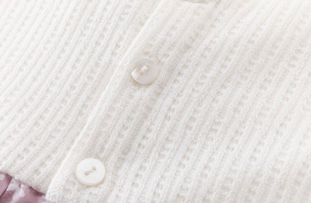 Vestido florecitas malva