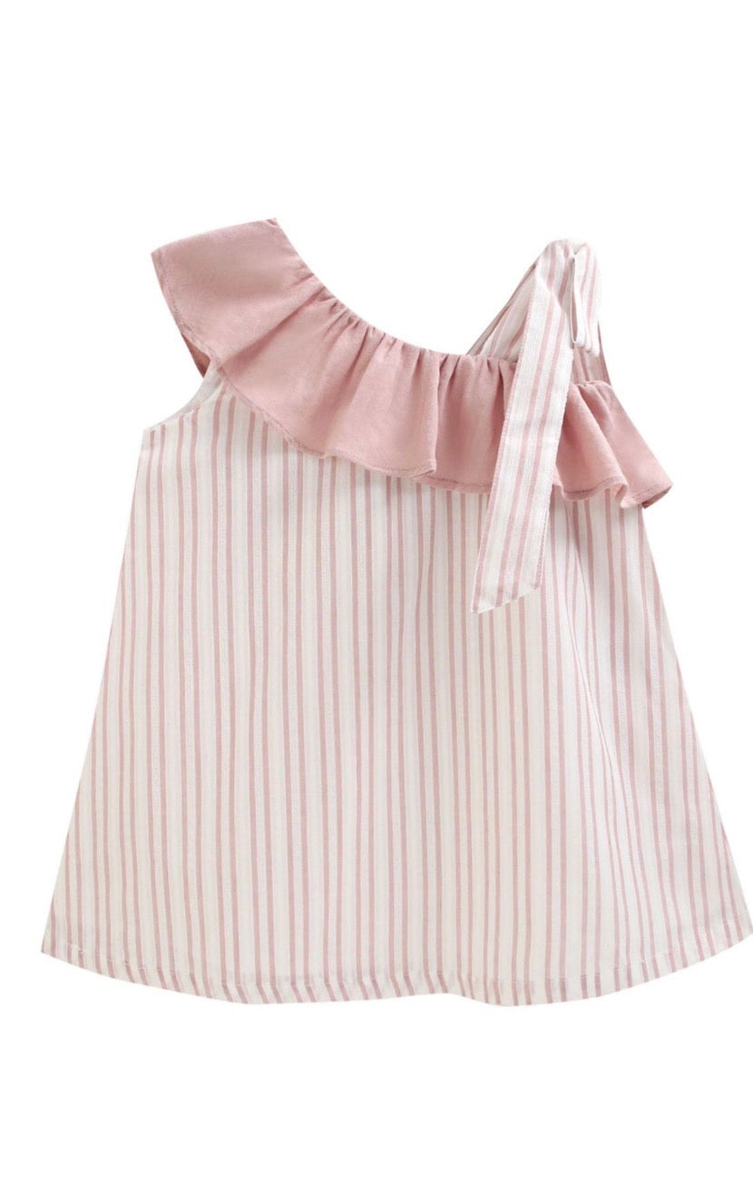 Vestido rayas rosas