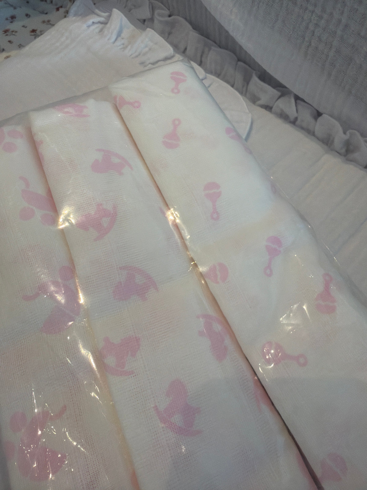 Gasas baby pasitos rosa