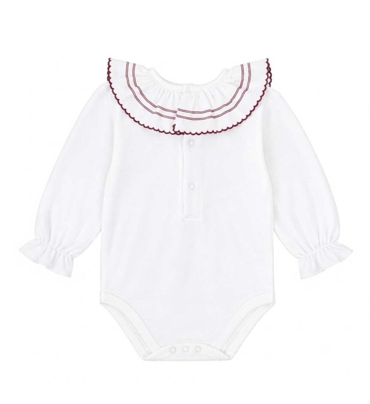 Body cuello volante Burdeos