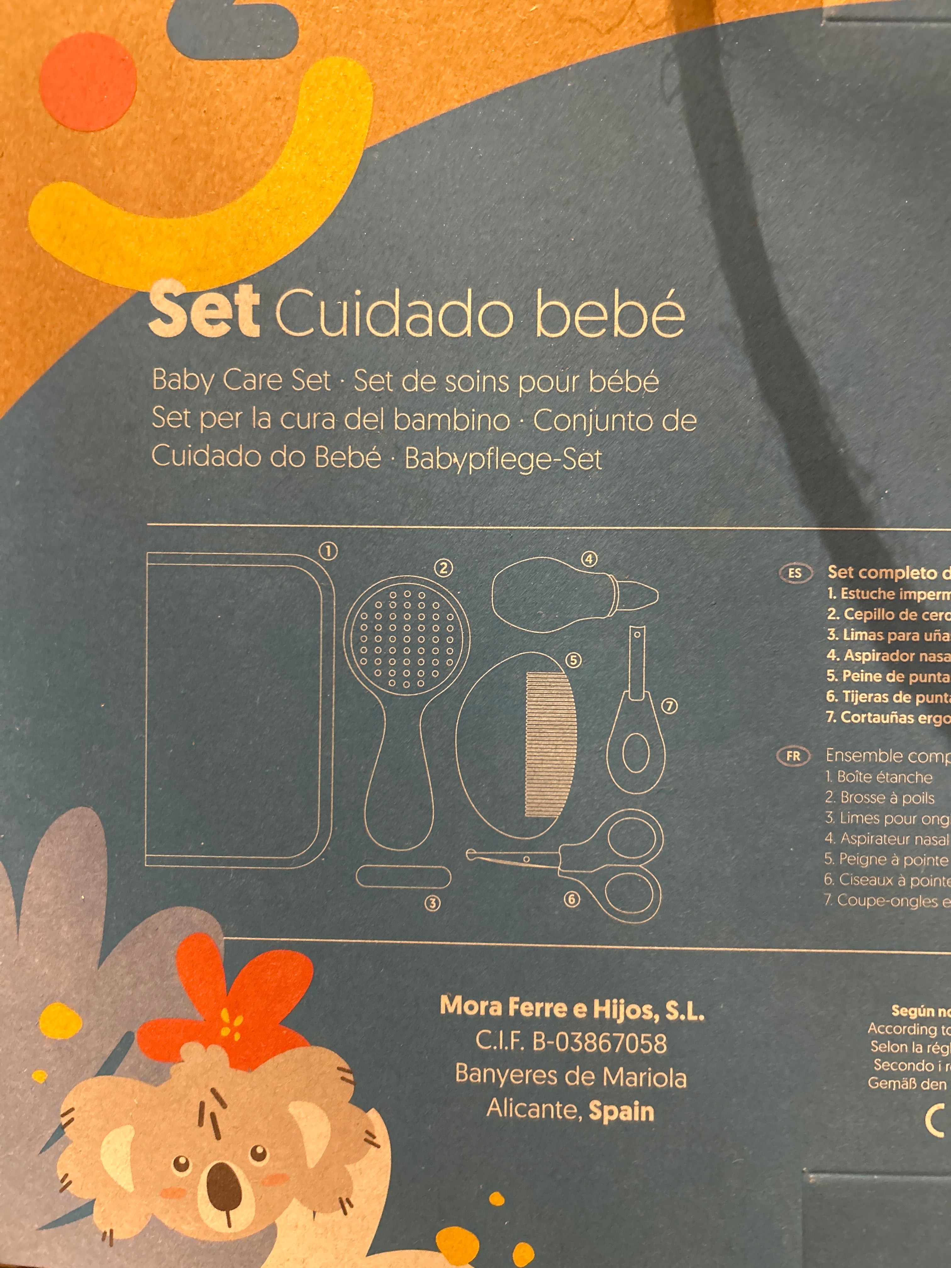 Set cuidado bebé azul