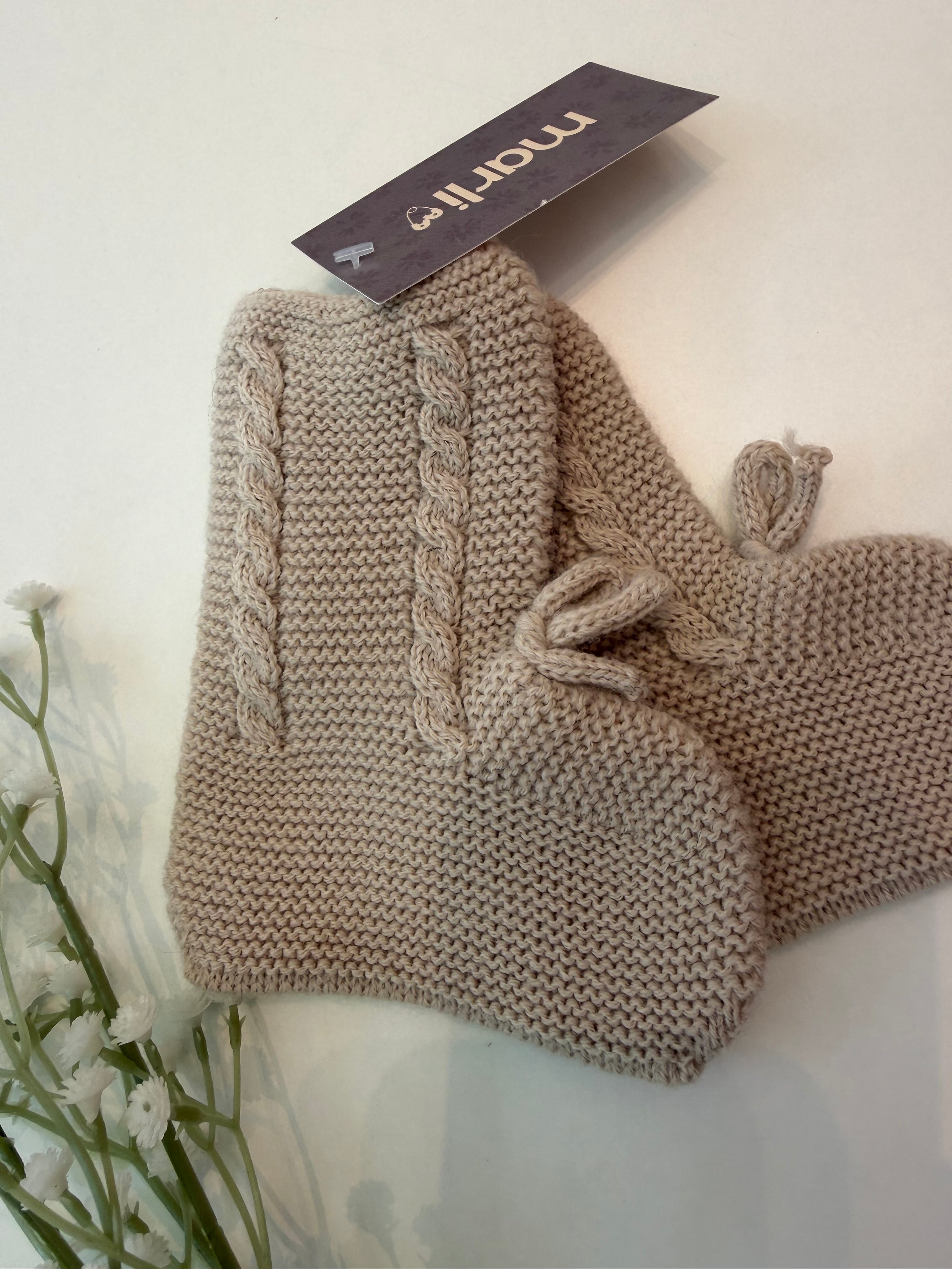 Patuco unisex lana camel