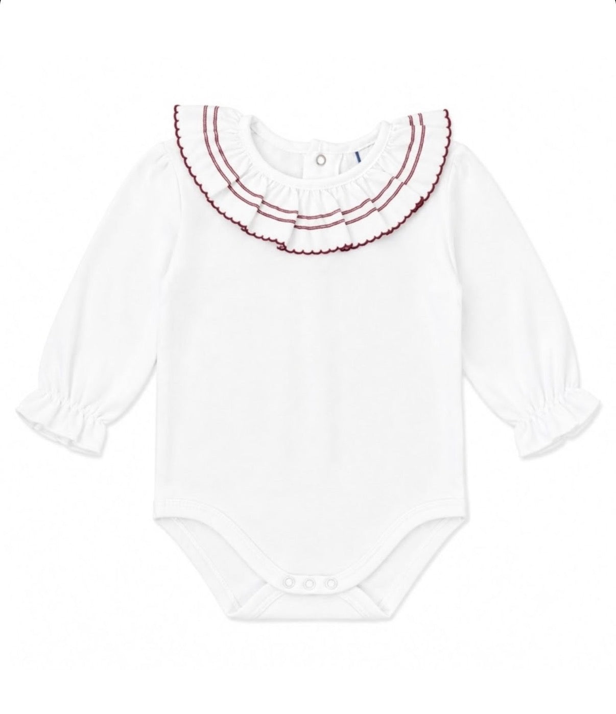 Body cuello volante Burdeos