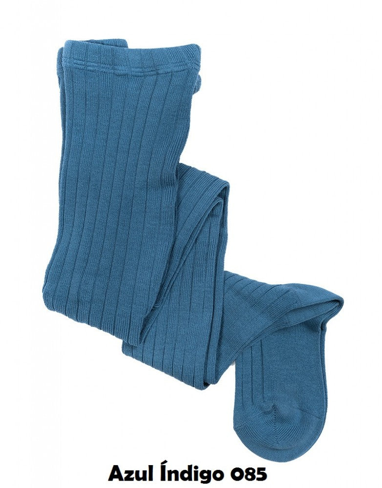Leotardo JC canalé azul índigo (42400)