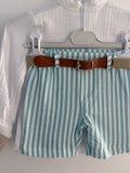 Conjunto camisa bambula + pantalón rayas 5775
