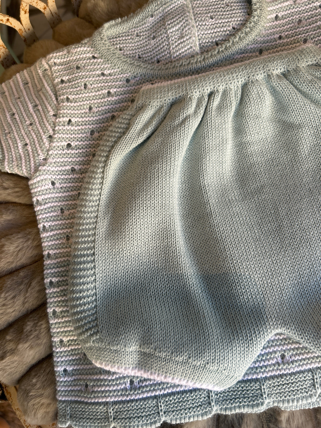 Conjunto hilo verde claro