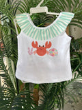 Conjunto cangrejo niña braguita playa