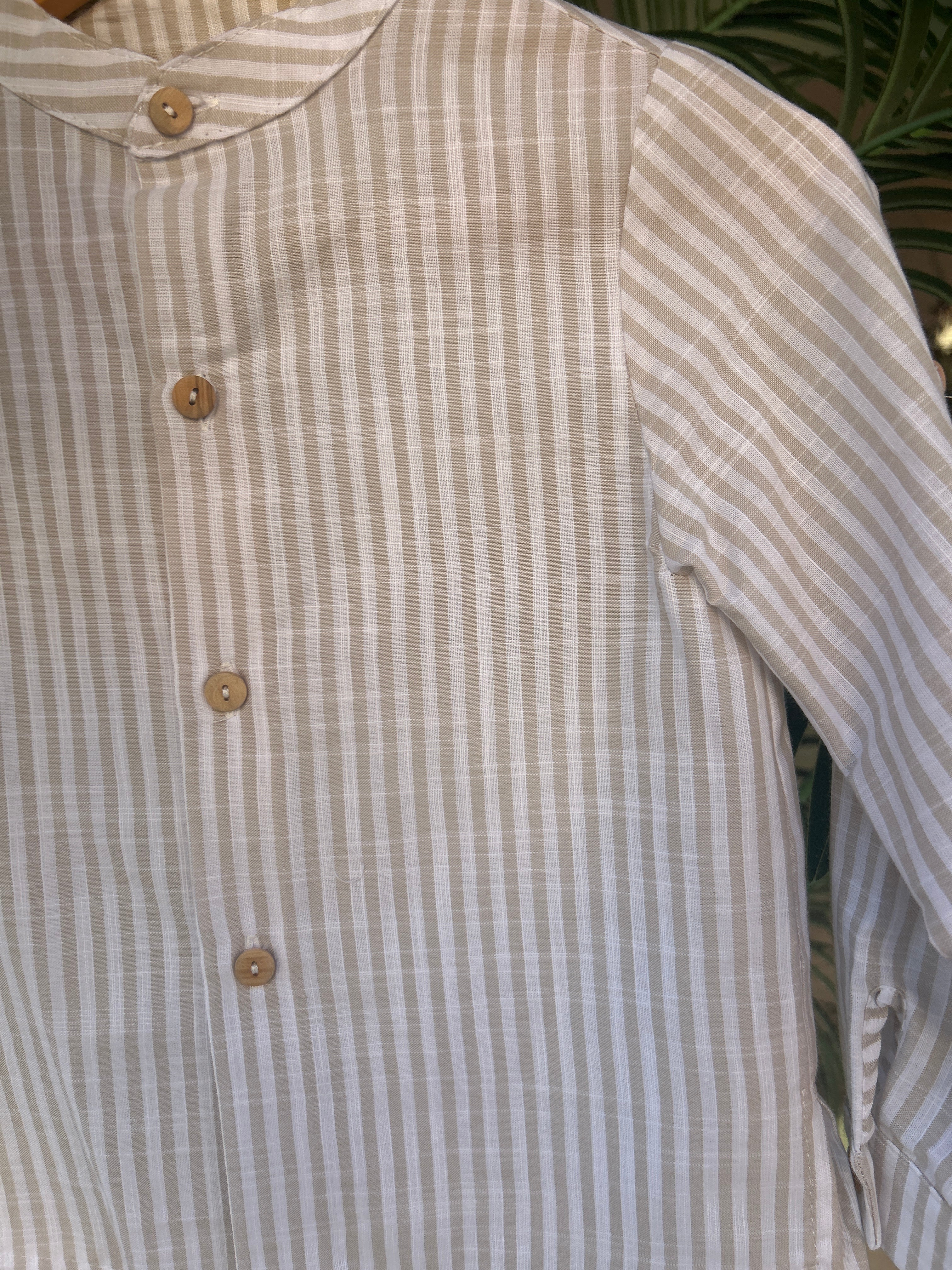 Camisa rayas beig