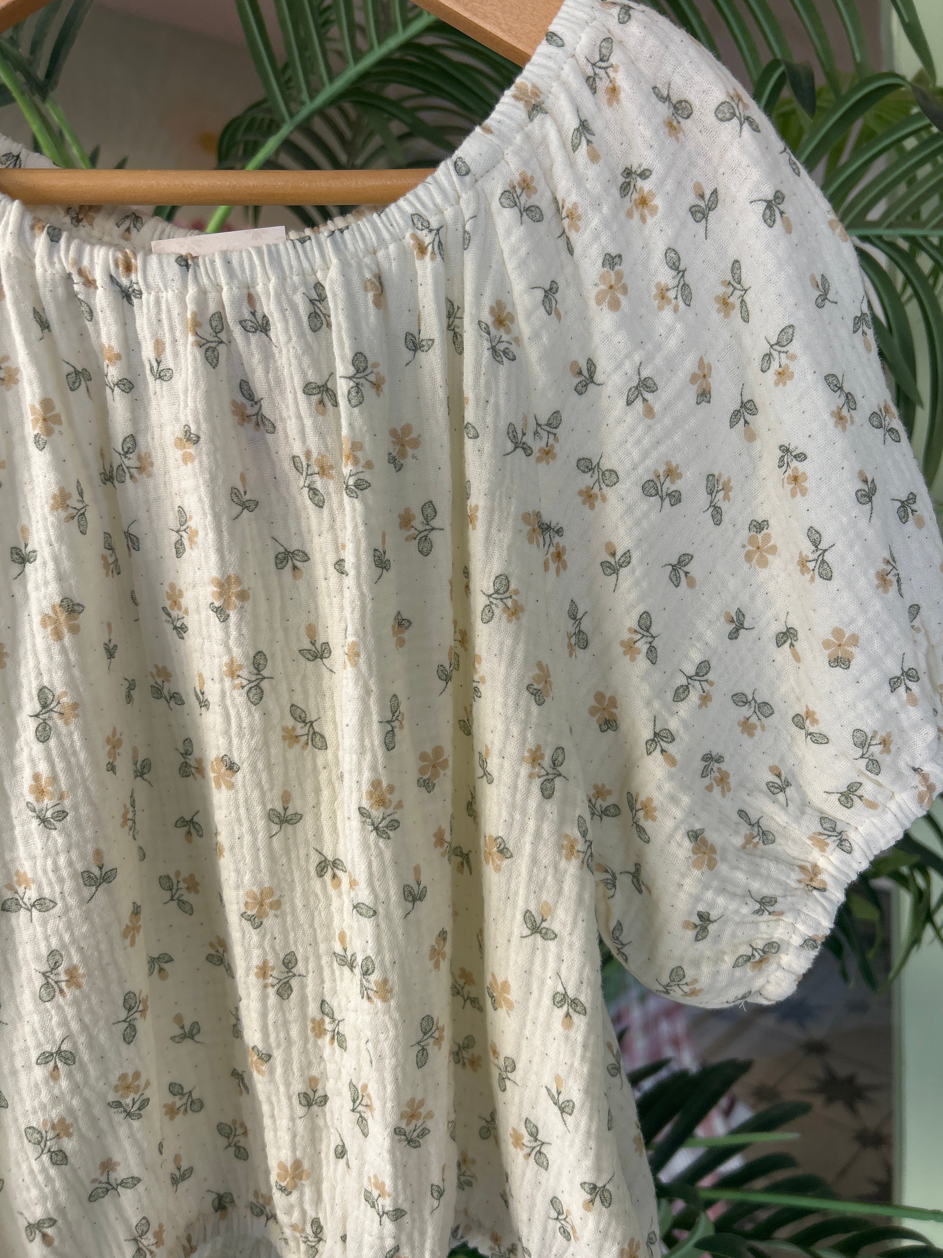 Camisa bambula flores