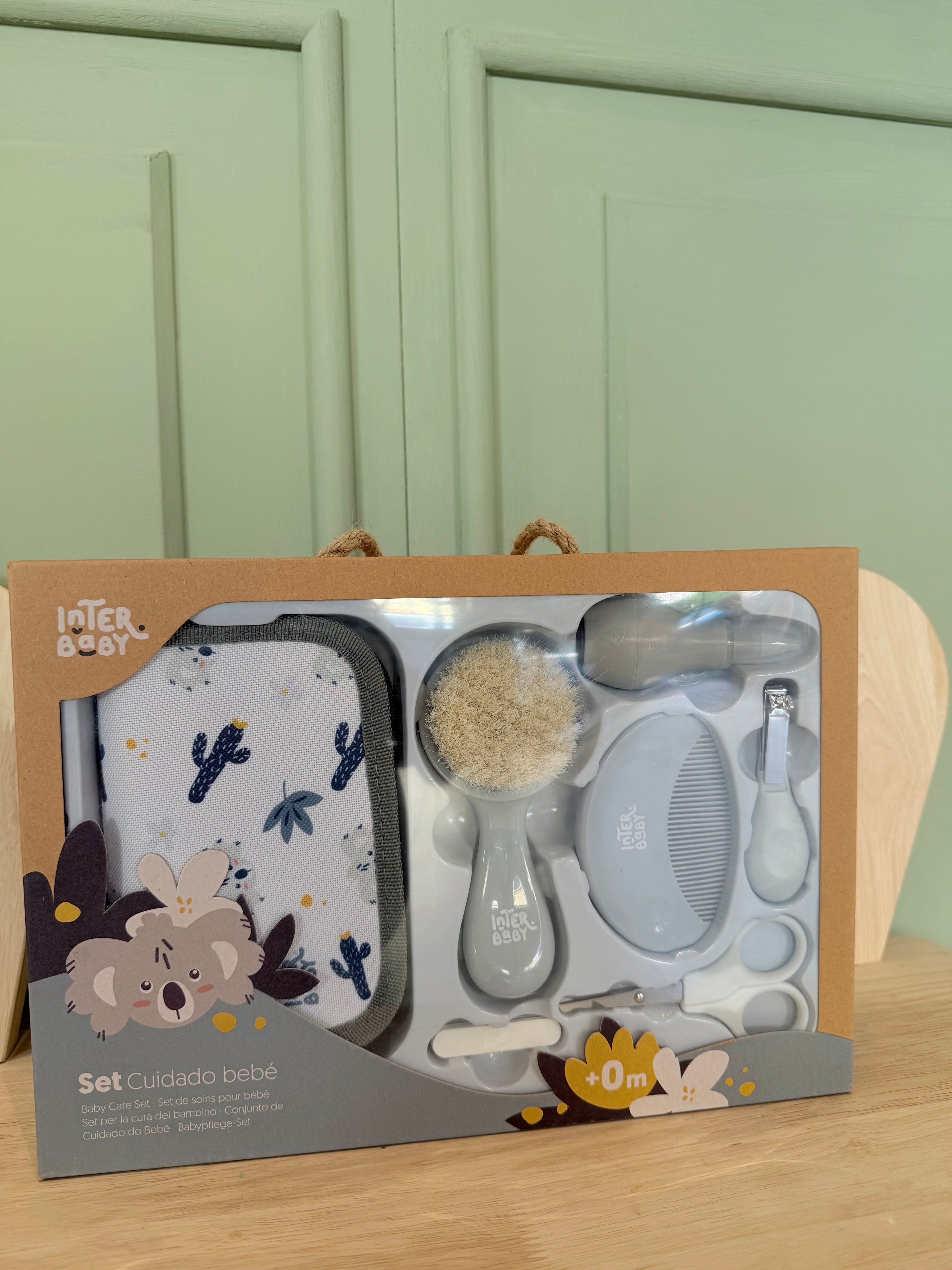 Set cuidado de bebé gris