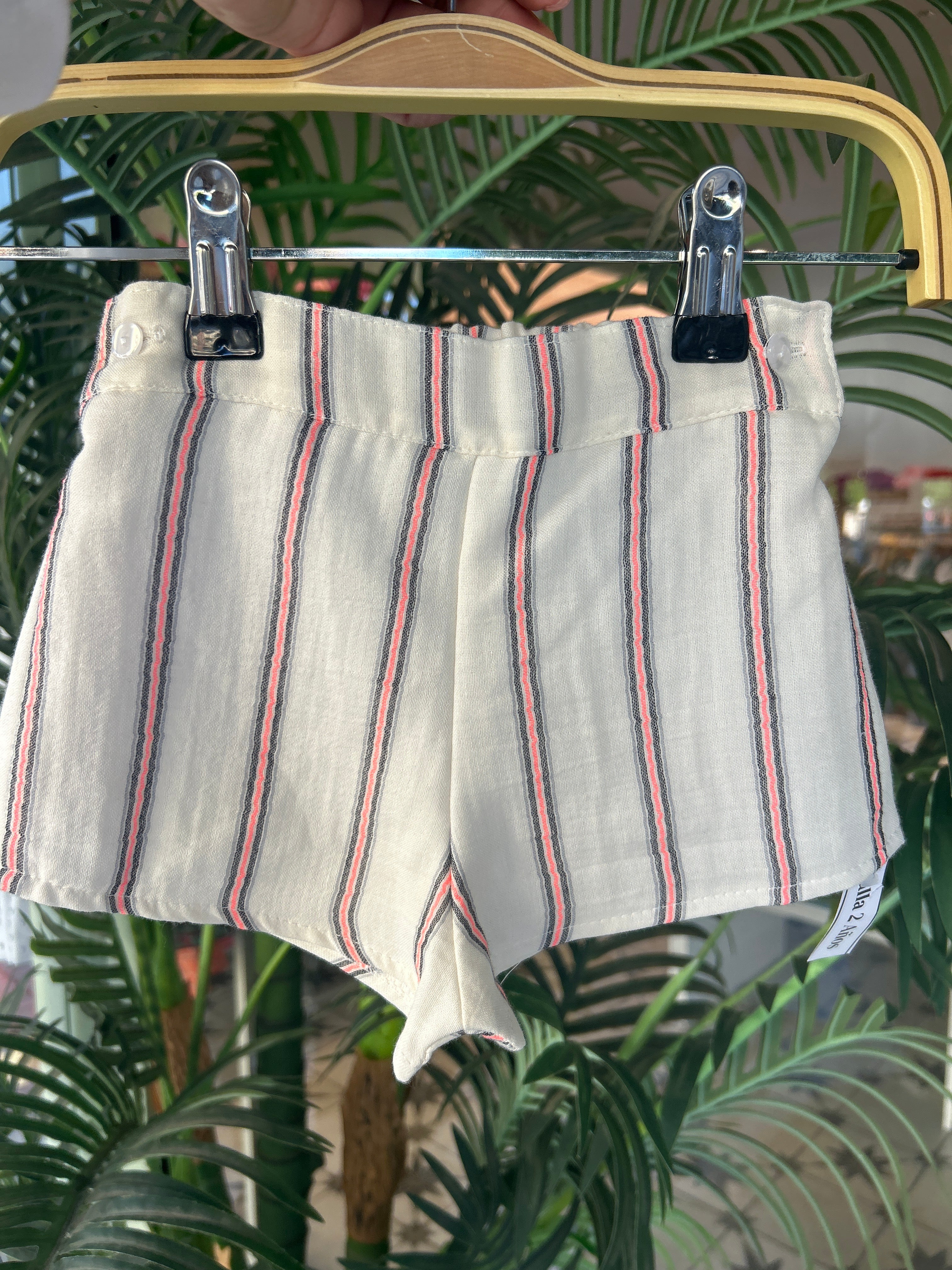 Pantalones rayas flúor