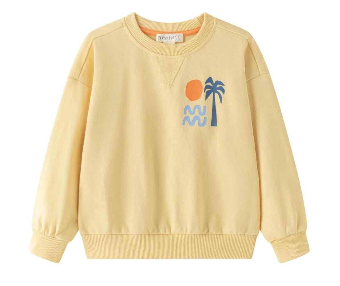 SUDADERA AMARILLA SURF