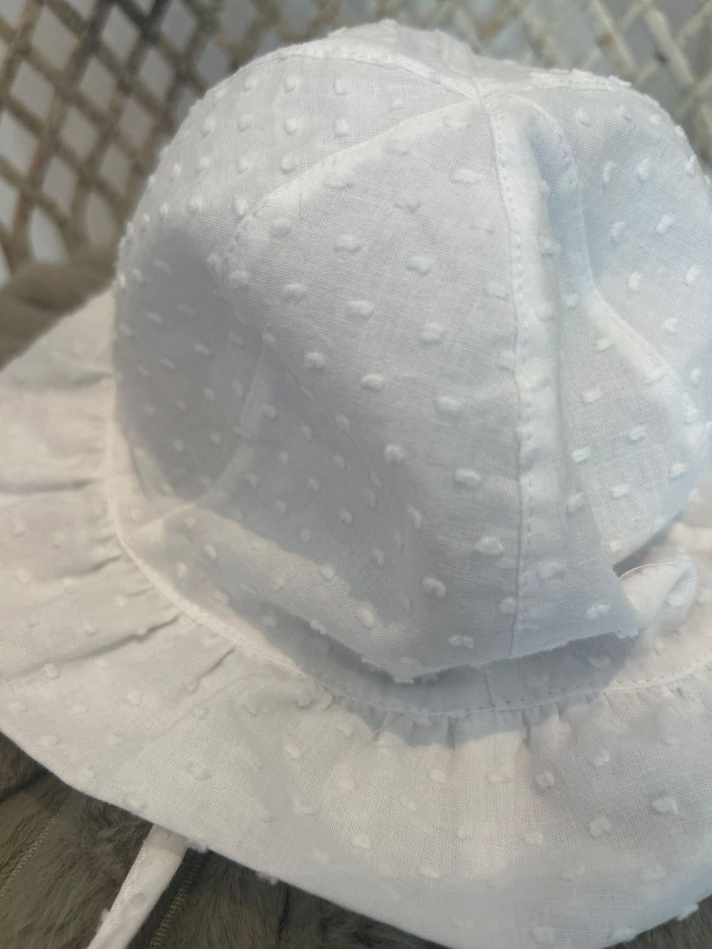 Sombrero blanco plumeti