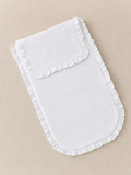 Colcha bambula volante blanca